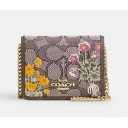 MINI WALLET ON CHAIN FLORAL...