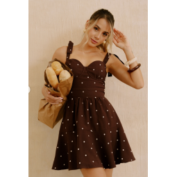 VESTIDO BORAL POLKA CORTO