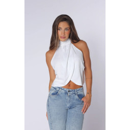 BLUSA HALTER CUELLO ALTO...