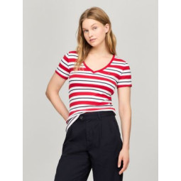 T-SHIRT STRIPE V-NECK TOMMY...