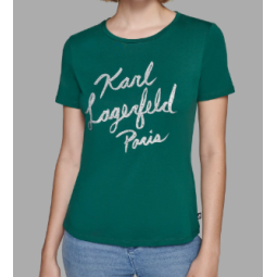 TSHIRT KARL SPARKLE SCRIPT TEE