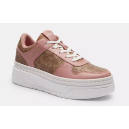 ZATATILLAS COACH KHAKI PINK